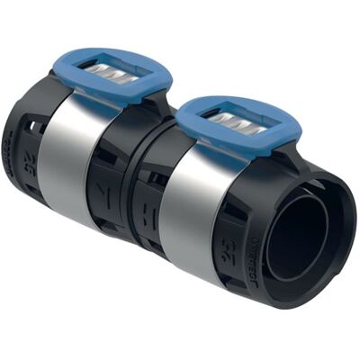 Geberit FlowFit Rohrverbinder DN 12 - 16 mm - Schwarz Geberit FlowFit Rohrverbinder DN 12 - 16 mm - Schwarz