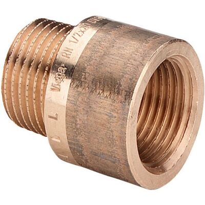 Viega Rotguss Verlängerung - 3/4" x 30mm - Innenvielkant Viega Rotguss Verlängerung - 3/4" x 30mm - Innenvielkant