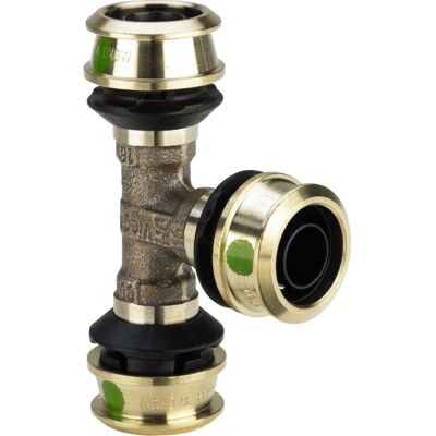 Viega Raxofix T-Stück 647339 25mm, mit SC-Contur, Siliziumbronze Viega Raxofix T-Stück 647339 25mm, mit SC-Contur, Siliziumbronze