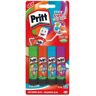 Henkel AG & Co. KGaA Pritt fun colors Klebestifte 4 x 10g, Farbiger Kleber in grün, orange, blau und Lila, 1 Packung = 4 x 10 g