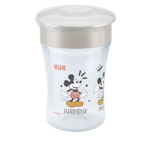 NUK Disney Mickey Mouse Magic Cup, Trinkbecher mit auslaufsicherer Silikondichtscheibe, Fassungsvermögen: 230 ml, farbig sortiert