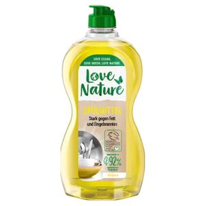 Love Nature GmbH Love Nature Spülmittel Verbena, enzymfrei, Nachhaltiges Geschirrspülmittel für strahlend sauberes Geschirr , 450 ml - Flasche