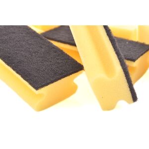Floorstar GmbH Floorstar Scheuerschwamm mit Griff Paddy, besonders hochwertige Qualität, gelb-schwarz, 1 Polybeutel = 10 Stück, Größe 1, Format: 9,5 x 7 x 4,5 cm