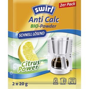 Melitta Swirl® Anti Calc Bio Pulver, Stark gegen Kalk – Sanft zum Gerät, 1 Doppelbeutel (2 x 20 g)