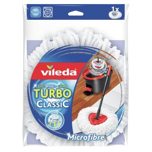 Vileda GmbH Vileda Turbo Easy Wring & Clean Wischmop Ersatz, Enorm saugfähiger Mop, 1 Packung