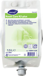 Diversey Deutschland GmbH & Co. OHG RoomCare R2-plus Oberflächenreiniger, Hygienischer Oberflächenreiniger Hochkonzentrat, 1 Karton = 2 Beutel à 1,5 l