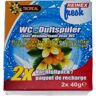 Reinex Chemie GmbH Reinex fresh WC-Duftsteine, Nachfüllpack 2 x 40 g, Tropical