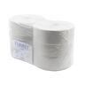 Jumbo-Toilettenpapier, Tissue, 2-lagig, hellgrau, 380 m, Hellgraues Klopapier aus 100% Recyclingpapier, 1 Paket = 6 Rollen