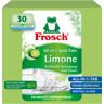 Rex Frosch All-in-1 Spülmaschinentabs, Limone, Kraftvolle Geschirrspültabs sorgen für einen strahlenden Glanz , 1 Packung = 30 Tabs