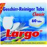 Weco GmbH LARGO Geschirr-Reiniger Tabs Classic, Faltschachtel wiederverschließbar, 1 Packung = 60 Tabs à 18 g