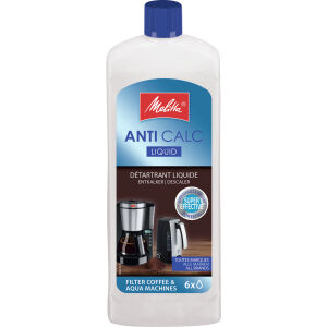 Melitta ANTI CALC Flüssigentkalker für Filterkaffemaschinen, Kalklöser auch für Wasserkocher geeignet, 250 - Flasche