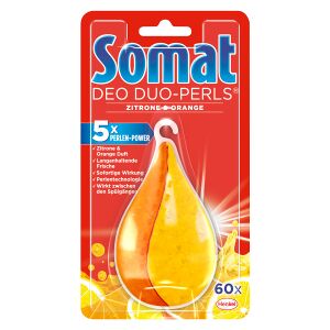 Henkel AG & Co. KGaA Somat Deo Duo-Perls® Spülmaschinen-Deo, Neutralisiert unangenehme Gerüche und sorgt für Frische, Zitrone & Orange
