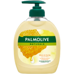 Colgate Palmolive GmbH (CP GABA GmbH) Palmolive Milch & Honig Flüssigseife, Geschmeidige Handseife mit wunderbarem Duft, 300 ml - Dispenserflasche