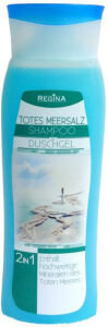 Reinex Chemie GmbH Regina Totes Meersalz Shampoo 2in1, Enthält hochwertige Mineralien des Toten Meeres, 300 ml - Flasche