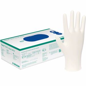 B. Braun Vasco® Nitril cloud-white Einmalhandschuhe, unsteril, Untersuchungs- und Schutzhandschuhe für die tägliche Anwendung, 1 Packung = 150 Stück, Größe S