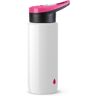 EMSA (Groupe SEB Deutschland GmbH) EMSA DRINK2Go Light Steel SportV Drop Trinkflasche, Ansprechender Getränkebehälter aus einwandigem Edelstahl mit Schaubverschluss, Farbe: Drop pink