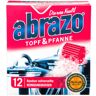 abrazo Topf & Pfanne Reinigungskissen, Topfschwamm aus feiner Stahlwolle, rundum vollverseift, 1 Packung = 12 Stück