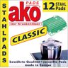 DELU-AKO-MINKY GmbH akoPADS® Classic Stahlpads, Krustenlöser für Töpfe & Pfannen, 1 Packung = 12 Stück