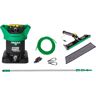 Unger Germany GmbH UNGER HydroPower® Ultra S Starter Set PowerPad, 7-teilig, Fensterreinigungsset mit umfangreichem Zubehör, 1 Set = Filter, Stange, Schlauch, PowerPad, Pad, Regler, Band