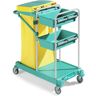 TTS Tecno Trolley System TTS Green 100 Systemwagen, Mehrzweckwagen für die Reinigung von mittelgroßen Flächen, Maße: B 910 x L 545 x H 1020 mm