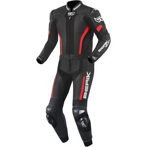 Berik Losail 2-Teiler Motorrad Lederkombi Schwarz Rot 58 unisex