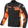 Berik Torino wasserdichte Motorrad Textiljacke Schwarz Orange 54 unisex