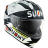 Suomy Speedstar Propeller Helm Schwarz Silber XL unisex