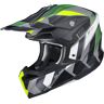 HJC i50 Vanish Motocross Helm Schwarz Grau Grün S unisex