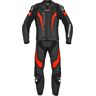 Spidi Laser Touring 2-Teiler Motorrad Lederkombi Schwarz Rot 54 unisex