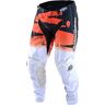 Troy Lee Designs GP Brushed Team Jugend Motocross Hose Weiss Orange M unisex