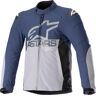 Alpinestars SMX wasserdichte Motorrad Textiljacke Grau Blau M unisex