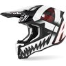 Airoh Twist 2.0 Mask Motocross Helm Schwarz Weiss L unisex