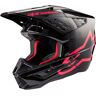 Alpinestars S-M5 Corp 2024 Motocross Helm Schwarz Pink L unisex