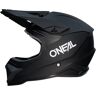 Oneal 1SRS Solid Motocross Helm Schwarz M unisex