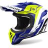 Airoh Aviator Ace 2 Ground Motocross Helm Weiss Blau Gelb L unisex