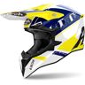 Airoh Wraaap Feel Motocross Helm Weiss Blau Gelb M unisex