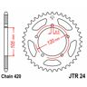 JT SPROCKETS Standard-Stahlkrone 24 - 420   unisex