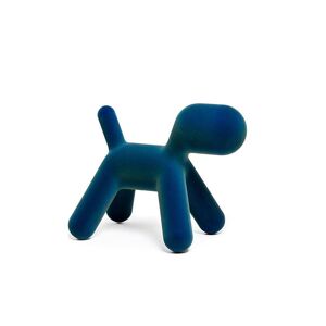 Magis Me Too Puppy Velvet L Kinderstuhl (H 55,5cm) blau irisierend