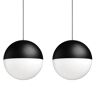 Flos String Light Kugelkopf Pendelleuchte ohne (für Nachbestellungen - nicht betriebsbereit)   2 schwarze Pendel (je 22m Kabel)