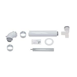 Vaillant Basis-Anschluss-Set 303920 Ø 60/100 mm, konzentrisch, DN 80 im Schacht, PP