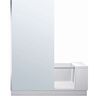 Duravit Shower + Bath Badewanne 700454000000000 170 x 75 x 210,5 cm, Klarglas, Nische, Glas links, montierte Tür, weiß