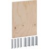 Geberit Duofix Montageplatte 111859001 50x35x2cm, aus Holz, für AP Armaturen, universell