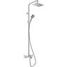 Hansgrohe Vernis Shape 230 1jet Showerpipe 26098000 EcoSmart, mit Wannenthermostat, chrom