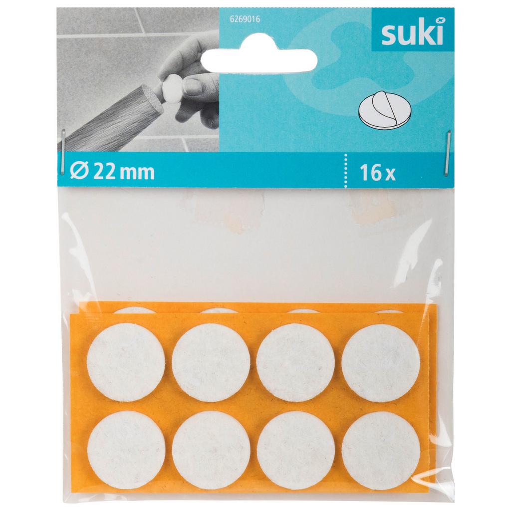 Suki Filzgleiter DM: 22mm, 16 Stück