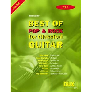 Beat Scherler - Best Of Pop & Rock for Classical Guitar 9 Die Sammlung mit starken Interpreten - Preis vom 06.09.2023 05:03:33 h