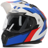 Modularhelm Acerbis Helmet Flip Weiß-Blau-Rot