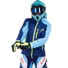 Schneemobiljacke Sweep Scout Blau