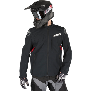 Endurojacke Alpinestars Session Race Schwarz-Rot