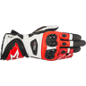 Handschuhe Alpinestars Supertech 2 Schwarz-Weiß-Rot