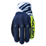 Motocross-Handschuhe Five E3 Evo Gelb-Blau